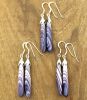 Long Wampum Drop Earrings