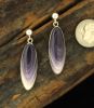 Wampum Pointy Oval Earrings