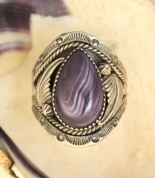 DECORATIVE WAMPUM MEN'S RING