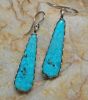 Large Turquoise Stone Cabochon Earrings