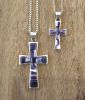 Cross with Wampum Inlay Necklace