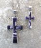 Cross with Wampum Inlay Necklace