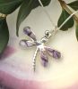 Dragonfly with Hand-cut Inlay Wampum Necklace