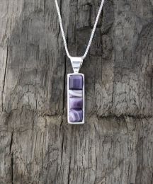 Small Rectangular Inlay Wampum Necklace