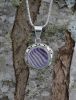 Round Wampum Shadowbox Design Pendant