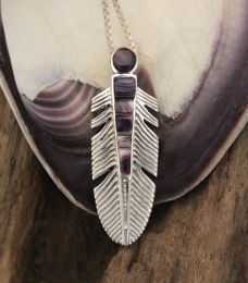 Silver Feather Necklace