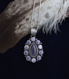 Large Teardrop Wampum Necklace