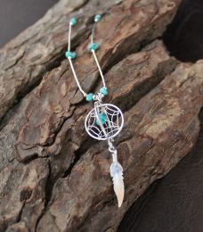Small 3-Dimensional Dreamcatcher Necklace