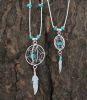 Small 3-Dimensional Dreamcatcher Necklace