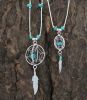 Small 3-Dimensional Dreamcatcher Necklace