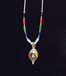 Multicolor Teardrop Necklace