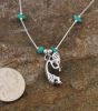 Kokopelli Necklace with Turquoise