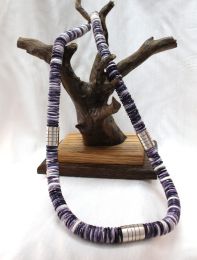 Large Wampum Rondell Necklace