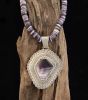 Arrowhead Shape Wampum Beaded Necklace