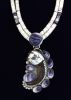Wampum Necklace With Grizzly Claw Pendant