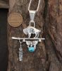 Buffalo And Arrowhead Sterling Silver Necklace