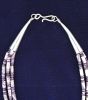 Wampum Bead 3-strand Necklace