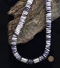Large Rondelle Beads Wampum Necklace