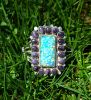 Opal & Wampum Cuff Bracelet