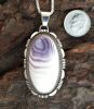 Large Wampum Sterling Silver Pendant