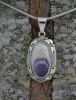 Long-Oval Wampum Shadowbox Design Pendant