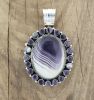 Large Cabochon Wampum Pendant