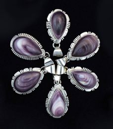 Teardrop Wampum Pendant