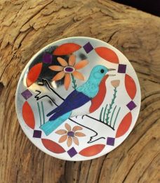 Singing Bluebird Turquoise Pin