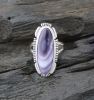 Medium Oval with Designed Edge Wampum Ring