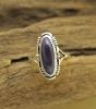 Medium Oval with Designed Edge Wampum Ring
