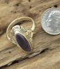 Medium Oval with Designed Edge Wampum Ring