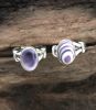 Wide Oval Wampum Ring With Double Band