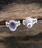 Wide Oval Wampum Ring With Double Band