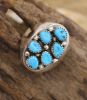 MULTIPLE MINI TURQUOISE CABOCHONS MEN'S RING