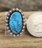 FLOWER STUDDED TURQUOISE RING
