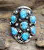 MULTIPLE TURQUOISE MINI NUGGETS RING