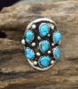 MULTIPLE TURQUOISE MINI NUGGETS RING