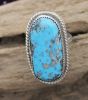 LARGE PERSIAN TURQUOISE CABOCHON RING