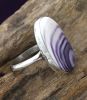 LARGE ROUND OVAL WAMPUM RING