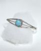 Dainty Sterling Silver Bracelet With Turquoise Nugget
