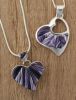 Reversible Heart With Wampum Inlay Pendant