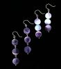 3 Disc Wampum Earrings