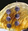 3 Disc Wampum Earrings