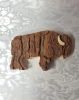 Pine Wood Bison Home Decor