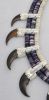 'The Chief is Present' Bear Claw Wampum Necklace
