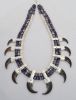 'The Chief is Present' Bear Claw Wampum Necklace