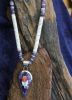 Red Bird Lost Its Feather In The Rain Wampum Necklace