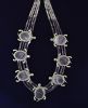 Seven Large Turtles Wampum Necklace